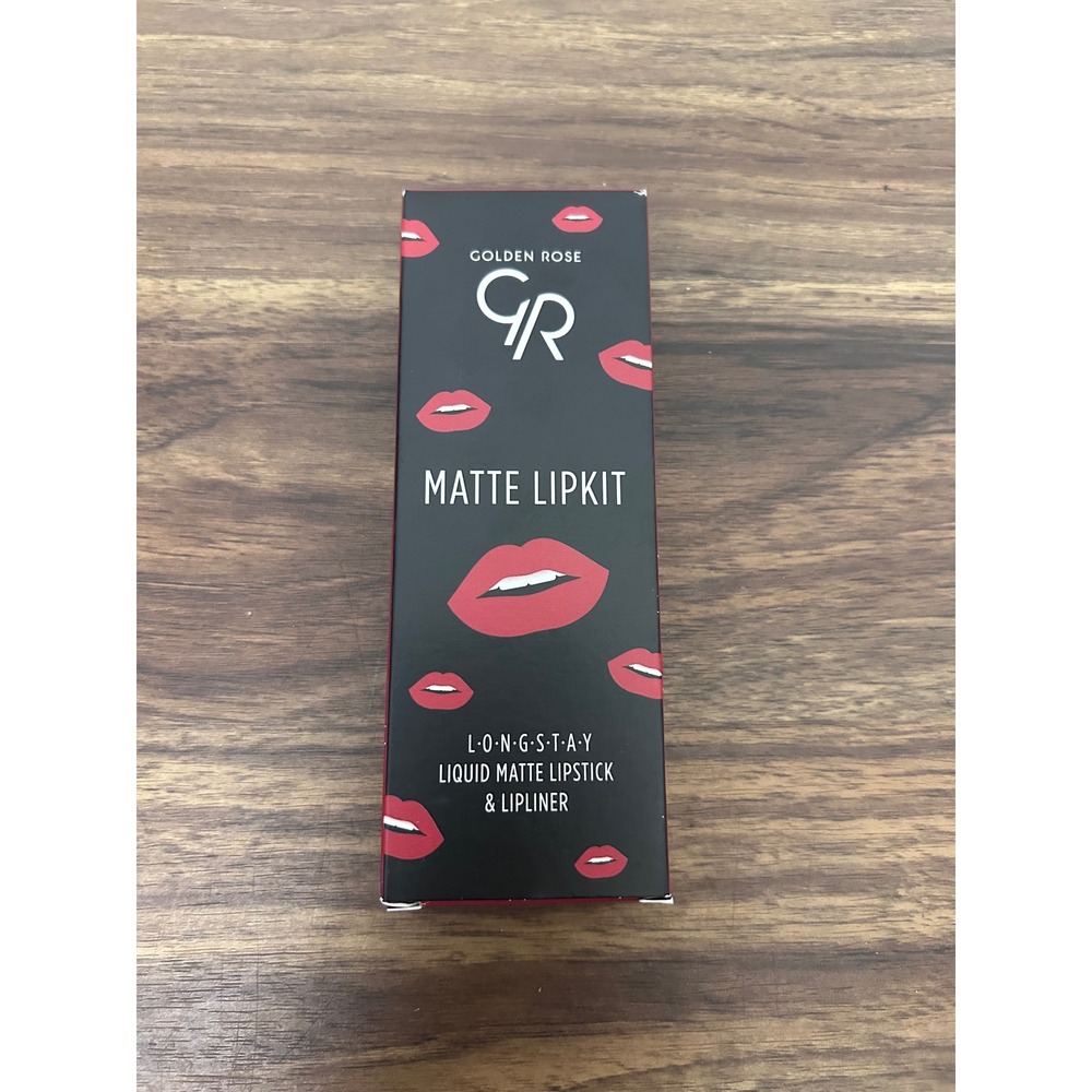Golden Rose Matte Lipkit Scarlet Red Longstay Liquid Lipstick and Lipliner Set